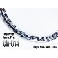 Ch-14, chaîne applatie, acier inoxidable ( Stainless Steel )